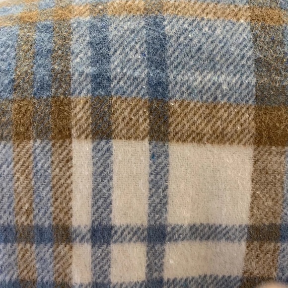 SOLD OUT Blue Plaid Flannel Oversized Shacket Shirt Jacket - Picture 5 of 5